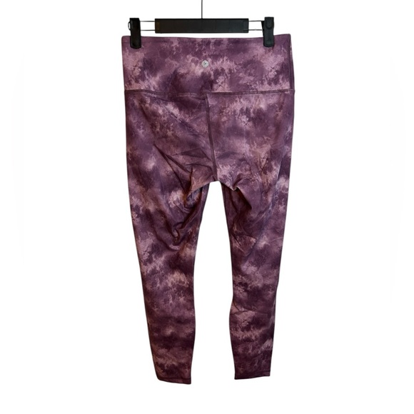 90 Degrees By Reflex Purple Tie Dye 7/8 Active Leggings - Picture 2 of 3